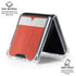 Poland Flag Distressed Galaxy Z Flip6 Clear Case